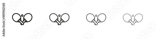 Ping pong icon. Vector isolated pictograms.