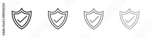 Safe icon. Vector isolated pictograms.