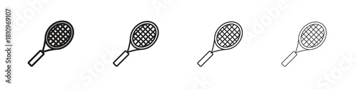 Tennis icon. Vector isolated pictograms.