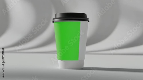 Wallpaper Mural Coffee Cup Mockup with Green Screen Logo – Soft White Studio Torontodigital.ca