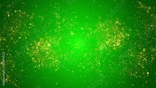 Wallpaper Mural Green Screen 4k 3d golden glitter sparkling magic lights sparkle on black background intro animation birthday anniversary new year event christmas festival diwali logo reveals trail scene 1 with Torontodigital.ca