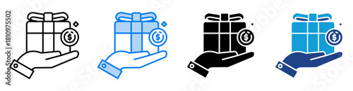 Bonus icon set multiple style collection