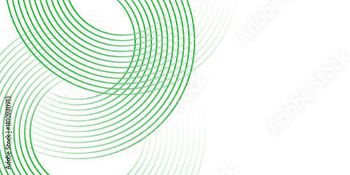 Green white abstract background overlap layer on bright space with circles effect decoration. Modern design vector eps10