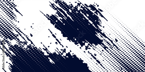 Dots halftone white blue color pattern gradient grunge texture background. Dots pop art comics sport modern design eps10