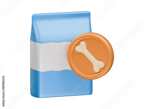 calcium icon 3d illustration render