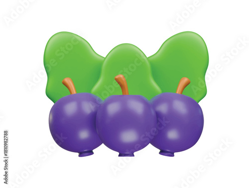 juniper icon 3d illustration render