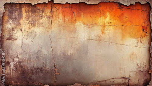 Texture of old rustic wall covered with different color stucco