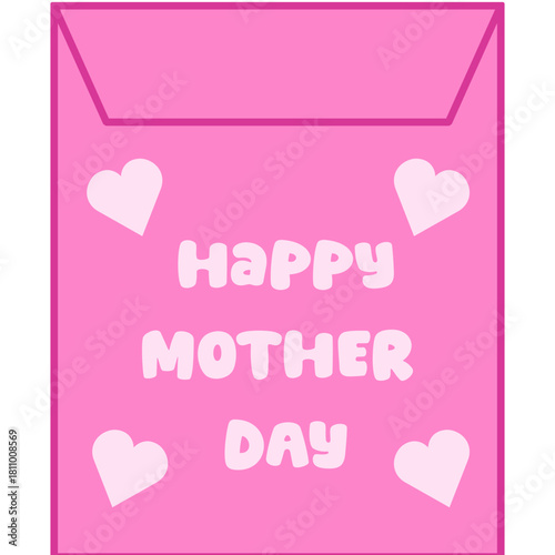 Mother's Day Envelope Illustration