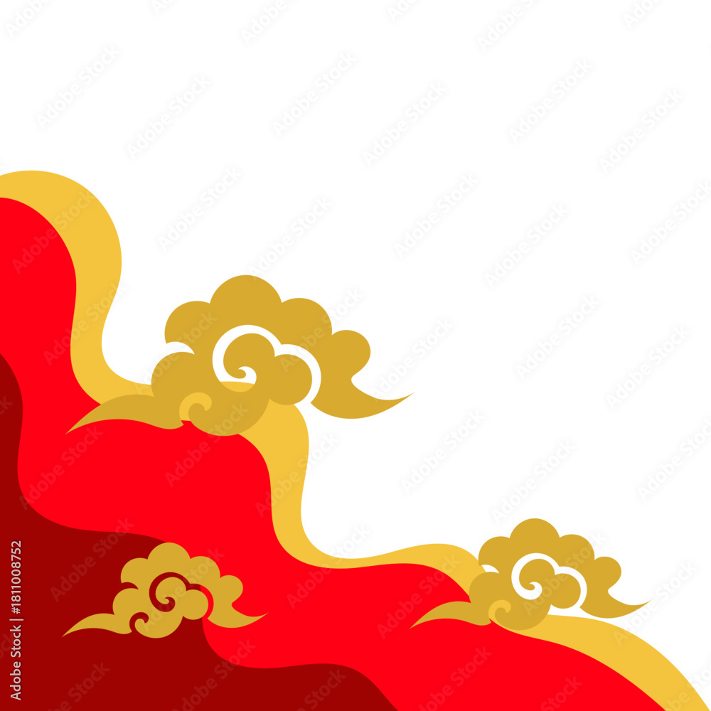 Obraz premium Chinese Abstract Corner