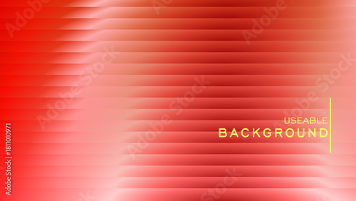 Sleek Gradient Striped Design | Hot Tone Graphic Design Element | Ruby Red and Orange Light Fade