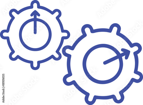 An icon that typically represents productivity, process automation, or efficiency.