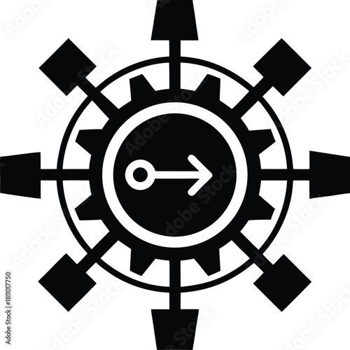 Decentralized autonomous organization vector illustration on transparent background