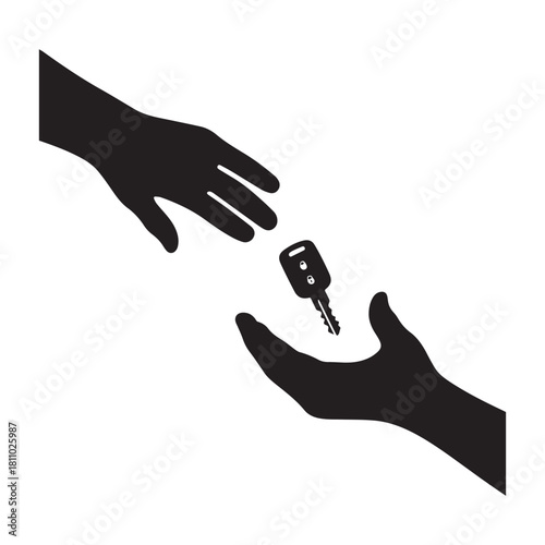 The Exchange of Car Keys Symbolizing Ownership, Transfer, and New Beginnings. 