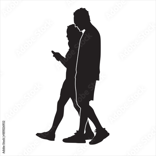walking together as a couple