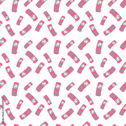 flat design of microscope with a light gray body, a cream-colored base and main tube, and dark brown accents for the stage, objective lenses, and adjustment knobs, all outlined in dark brown