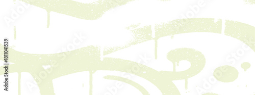 Subtle grunge background with swirls and drips light green perfect for adding texture to designs