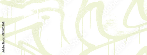 Abstract graffiti background with dripping paint light green color for modern design