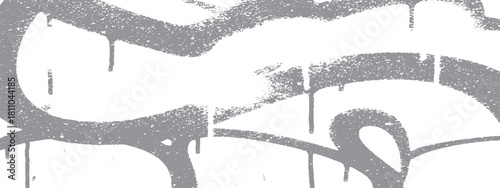 Abstract silver graffiti design urban art background with spray paint drips ideal for street style designs