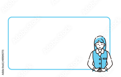 受付　お辞儀　背景