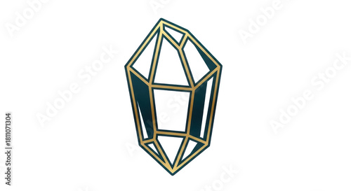 vector illustration of an abstract diamond