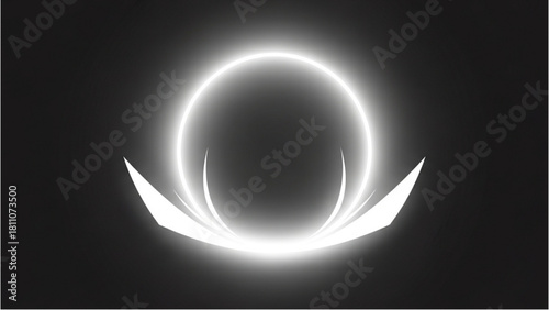 Captivating abstract visualization of a powerful celestial phenomenon emitting radiant light