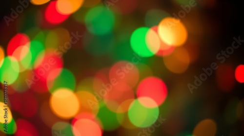 Festive Luminescence: A vibrant tapestry of bokeh lights in a spectrum of colors, illuminating the night with warmth and joy. 