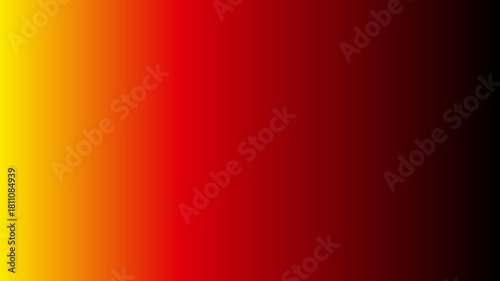 Gradient background design from yellow to red to black for graphic design or presentation