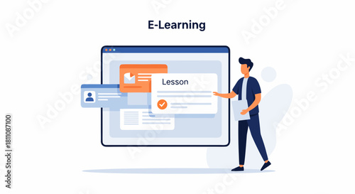 Engaging e-Learning platform with interactive lessons, perfect for online courses and educational resources, designed for modern learning experiences