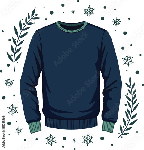 vector illustration of a winter coat