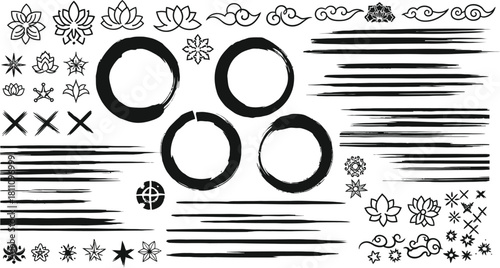 Charcoal pencil curly lines and squiggles. Scribble brush strokes vector set. Hand drawn marker scribbles. Black pencil sketches. Brush stroke lines, squiggles, daubs isolated.