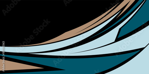Racing car wrap design vector. abstract stripe racing background kit designs for wrap vehicle, race car, rally, adventure and livery.