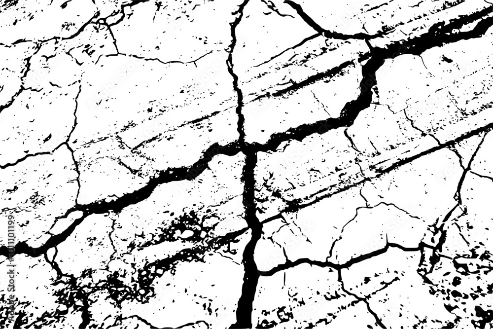Obraz premium cracked concrete wall