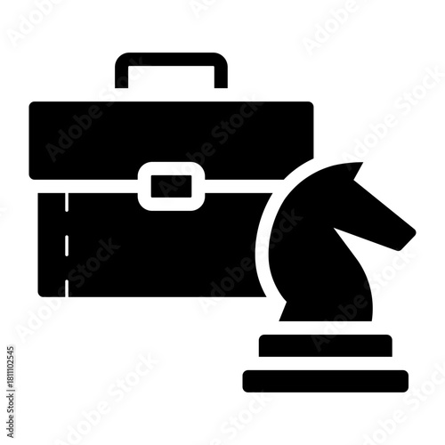 business model canvas glyph icon