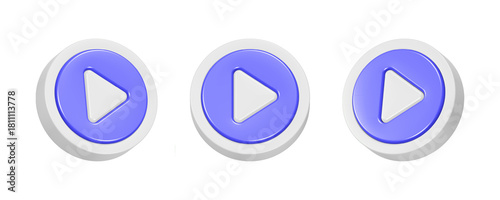 3d rendering icon play button in blue color Free Download 3d rendering icon play button in blue color - GFXLoad