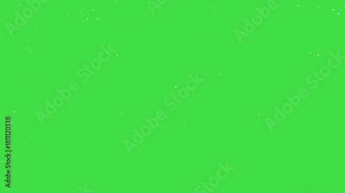 Snow falling green screen, snowfall particle animation 4k, snowing overlay chroma key green screen alpha channel background, snow winter holiday green screen background, flurry start falling seamless 