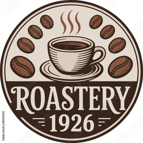 coffee cup and coffee beans