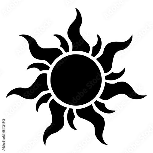 Minimalist download black sun vector illustration for free sun vector graphics sun clip art sun icon sun symbol sun design vector