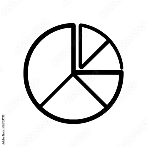 Pie chart diagram data infographic graph business presentation circle report information analysis statistics 100