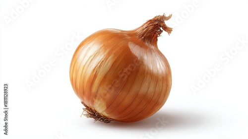 Wallpaper Mural Capture the essence of flavor with a single golden onion, perfect for culinary projects and healthy eating designs on white background Torontodigital.ca