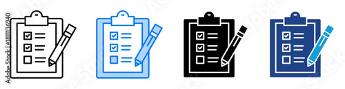 Accountability icon set multiple style collection