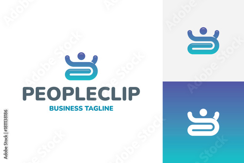 happy people clip logo vector