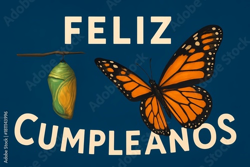 feliz cumpleanos butterfly 
