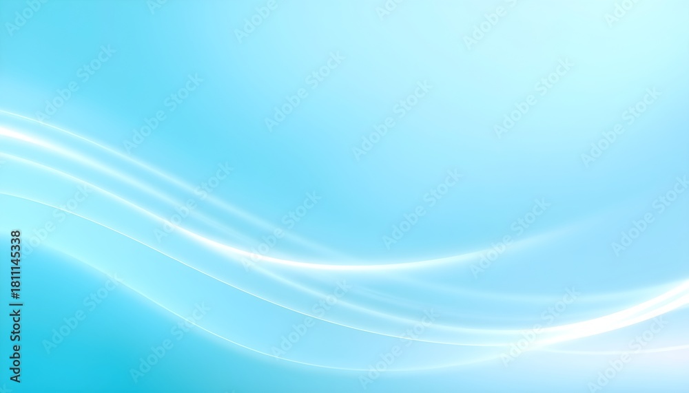 Fototapeta premium 청록색에서하늘색으로흐르는빛효과배경