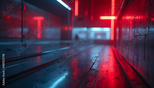 red white red 3d gradient abstract pattern background