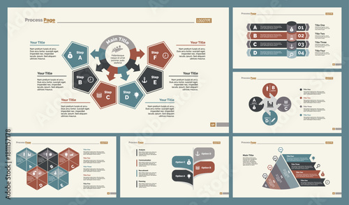 Six Teamwork Slide Templates Set