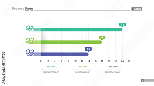 Line graph slide template