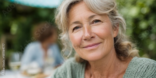 Woman with a smile on her face