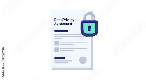Secure your sensitive information with a locked data privacy agreement, ensuring trust and compliance for your business operations.