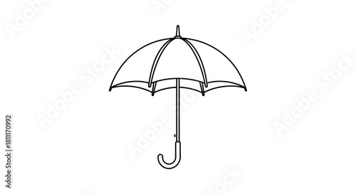 black umbrella vector illustration