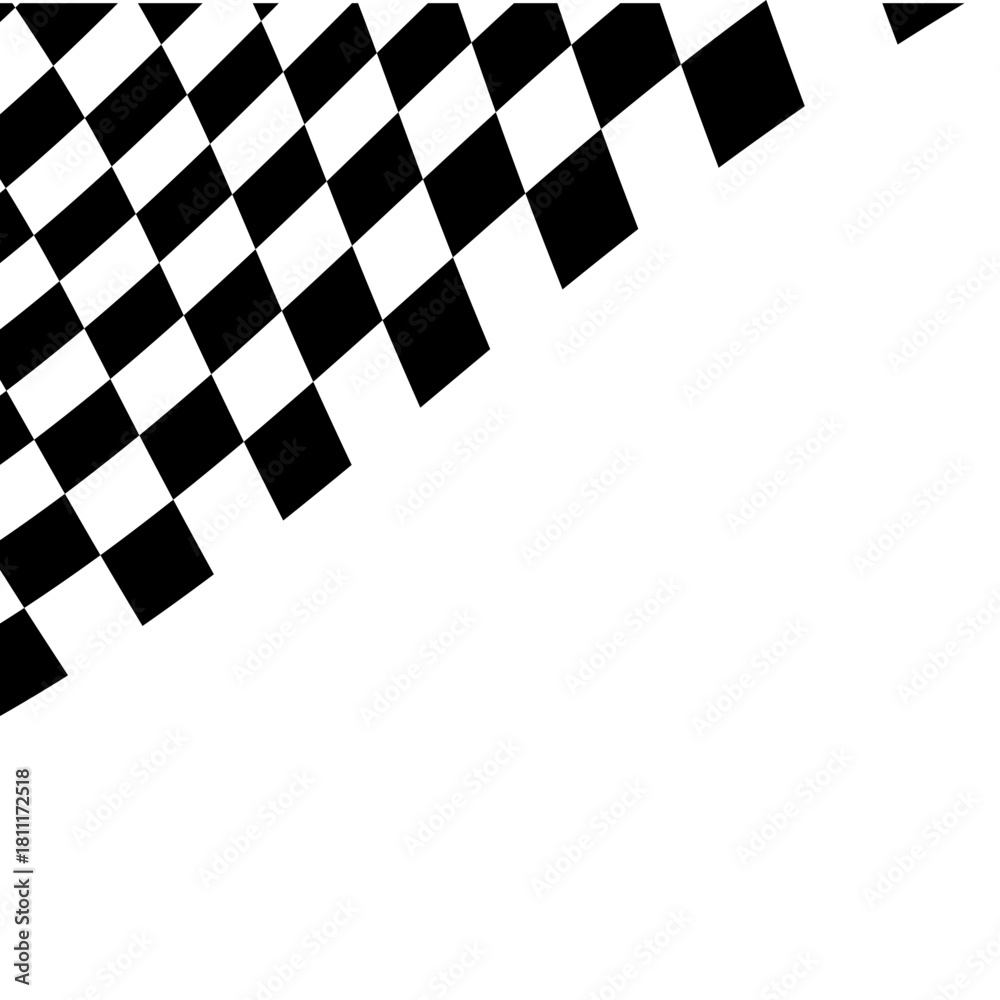 Naklejka premium Racing Flag Corner